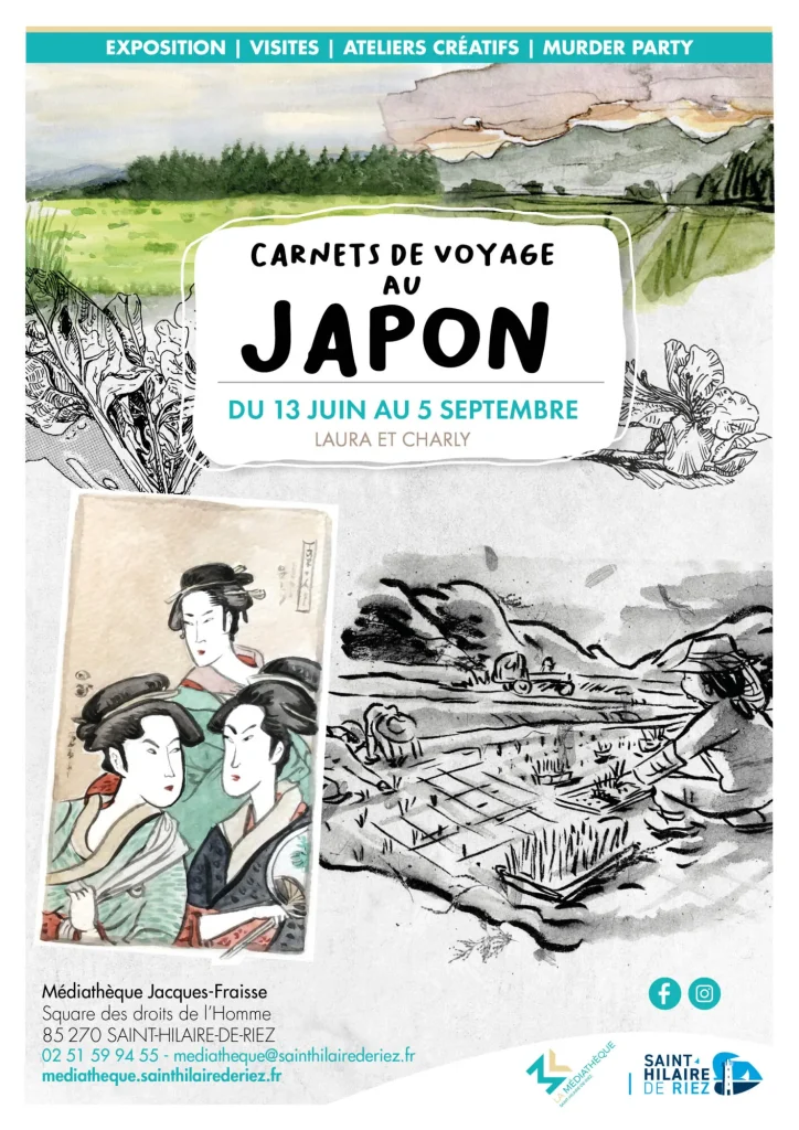Carnets de voyage au Japon – Saint-Hilaire-de-Riez 2026 Carnets de voyage au Japon – Saint-Hilaire-de-Riez 2026